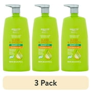 (3 pack) Equate Sleek & Smooth Shampoo for Frizzy & Dry Hair, 33.8 fl oz, Compare to Garnier® Fructis® with Active Fruit Protein Sleek & Shine Fortifying Shampoo