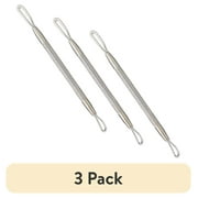 (3 pack) Equate Stainless Steel Dual-Ended Blemish and Pimple Extractor Tool, 1 Count