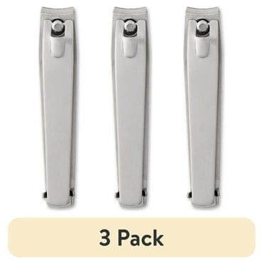 (3 pack) Equate Stainless Steel Toenail and Fingernail Clippers with File