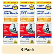 (3 pack) Equate Triple Action Joint Health Dietary Supplement, 30 Count, Compare to Move Free Ultra®