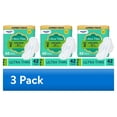 thumbnail image 1 of (3 pack) Equate Ultra Thin Pads with Flexi-Wings, Long Super Absorbency, Size 2, 42 Count, 1 of 12