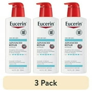 3 pack Eucerin Advanced Repair Lotion for Very Dry Skin, 16.9 fl oz Bottle