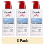 3 pack Eucerin Baby Lotion with Provitamin B5 and Shea Butter, Hypoallergenic, Fragrance Free, 13.5 fl oz
