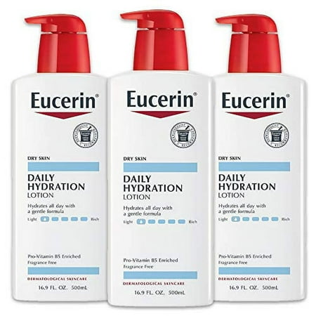 3 pack Eucerin Daily Hydration Advanced Repair Lotion 16.9oz