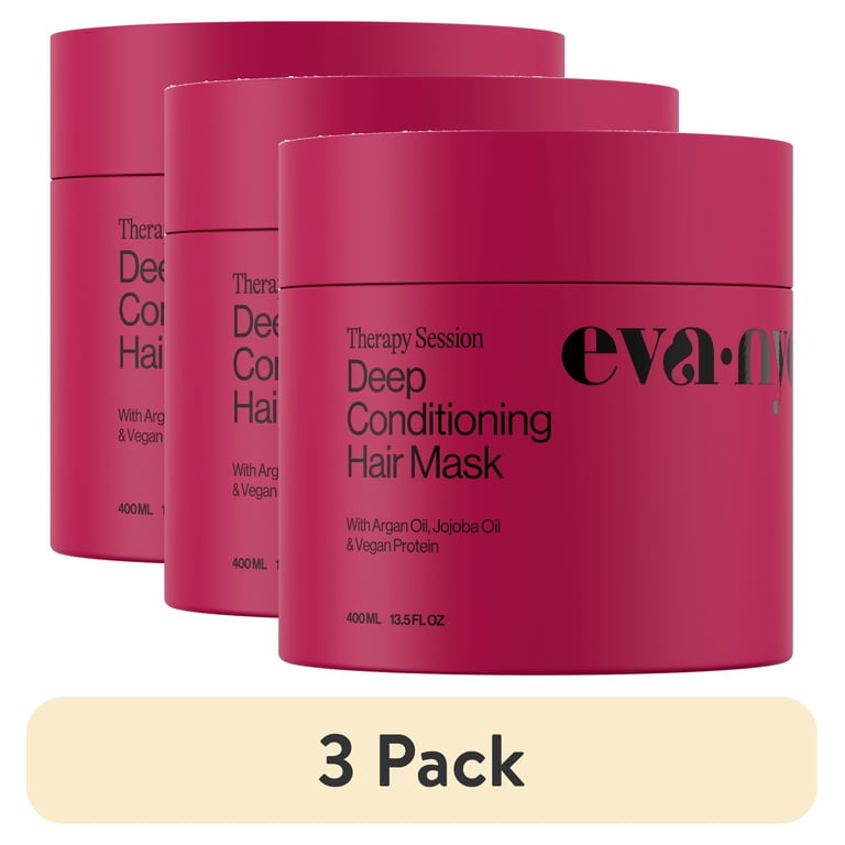 3 pack) Eva NYC Therapy Session Deep Conditioning Hair Mask 13.5oz