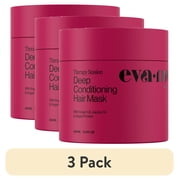3 pack Eva NYC Therapy Session Deep Conditioning Hair Mask Vegan Protein, Jojoba +Argan Oil, 13.5oz