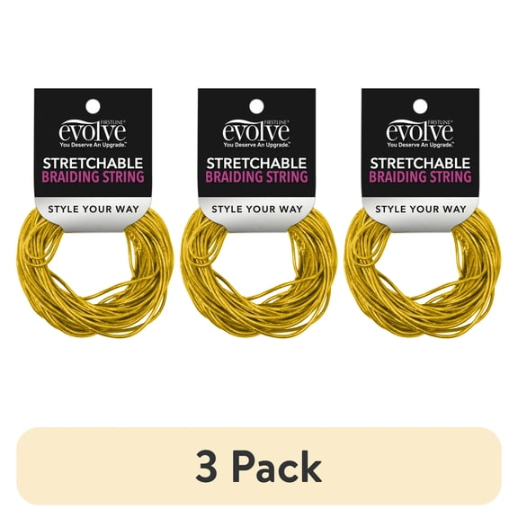 (3 pack) Evolve Braid String, Gold