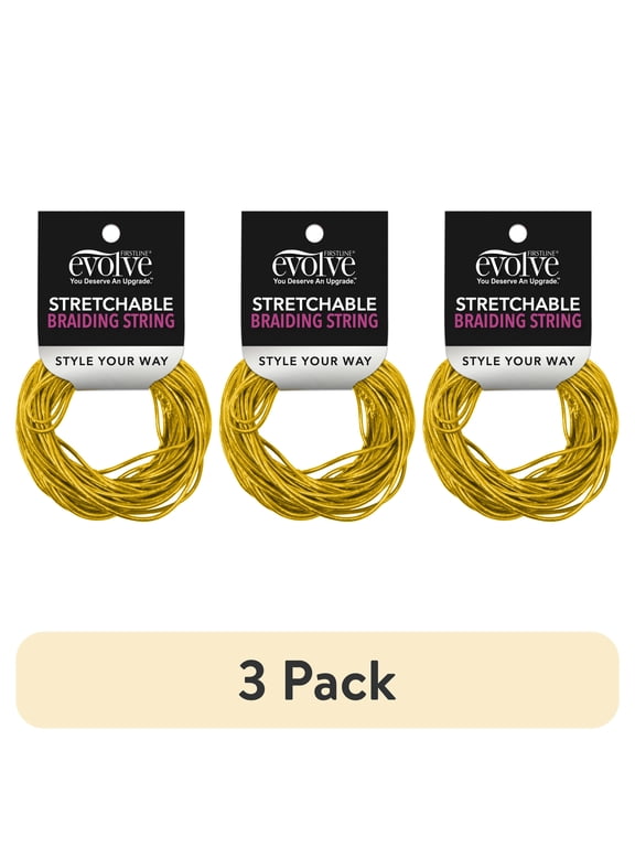 (3 pack) Evolve Braid String, Gold