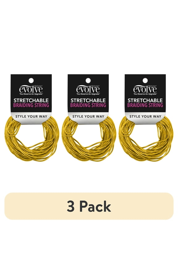 (3 pack) Evolve Braid String, Gold