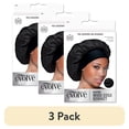 thumbnail image 1 of (3 pack) Evolve Luxe Satin Wide Edge Bonnet Black, 1 of 6