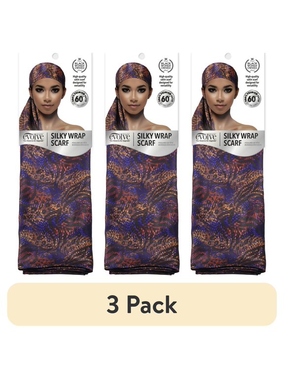 (3 pack) (3 pack) Evolve Tribal Silky Wrap Scarf
