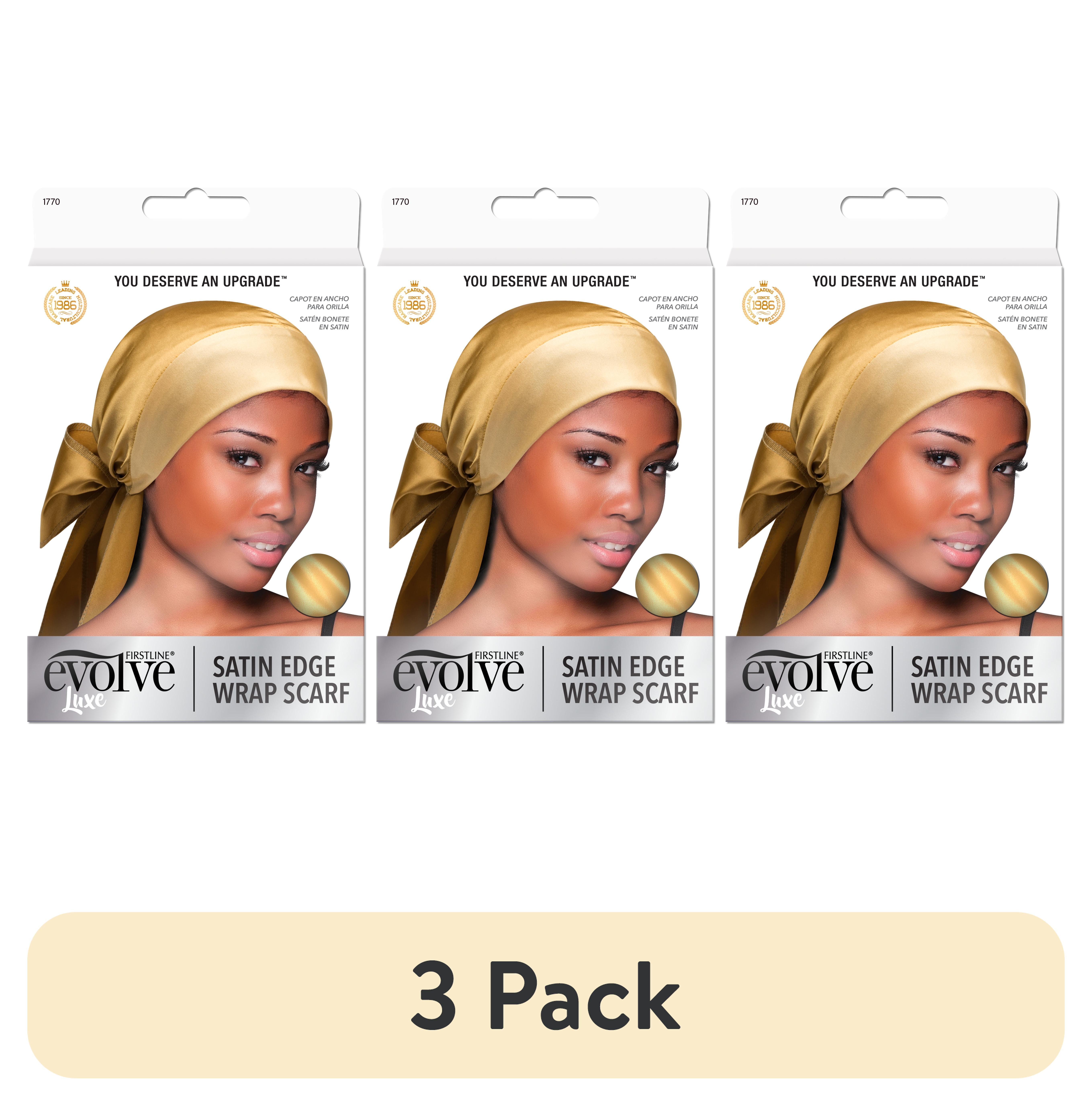(3 pack) Evolve Satin Edge Wrap Scarf