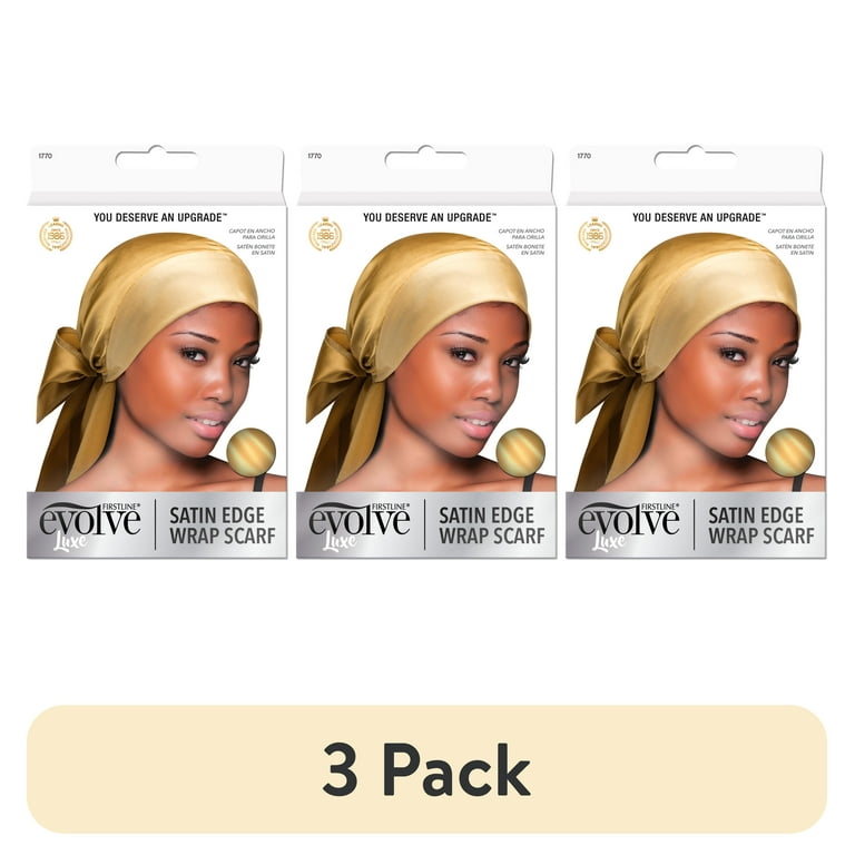 pack) Evolve Satin Edge Wrap Scarf