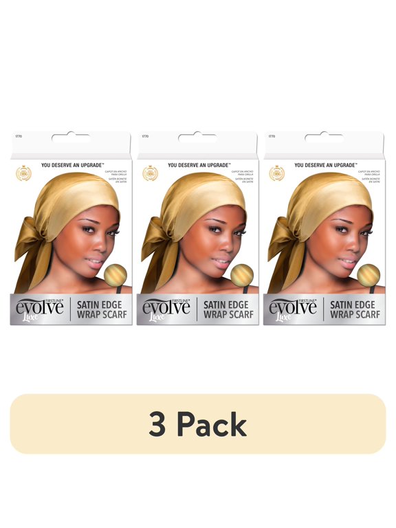 (3 pack) Evolve Satin Edge Wrap Scarf