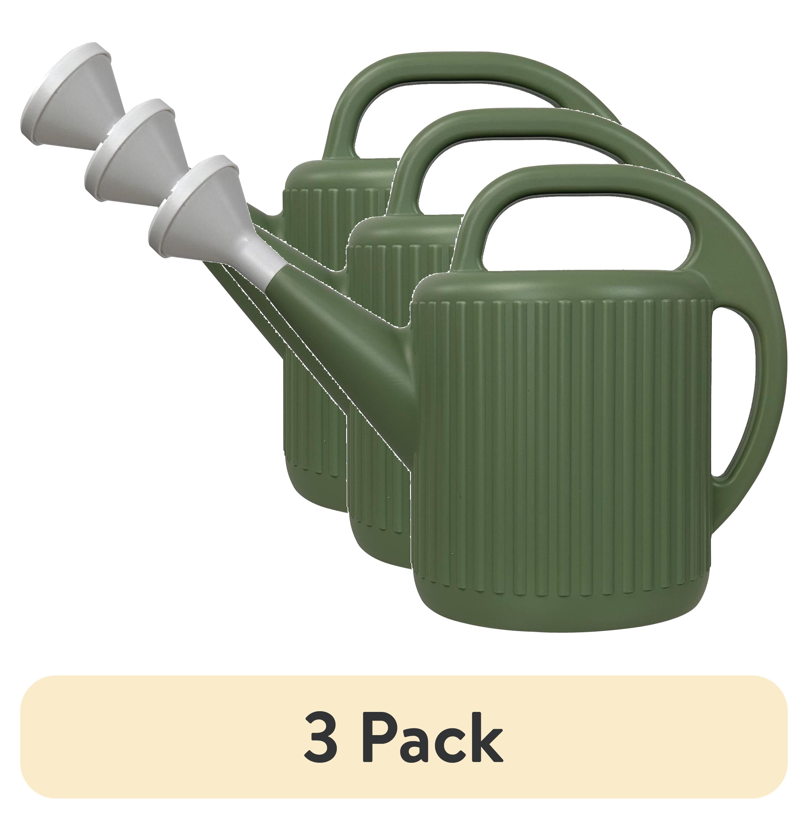 3 pack) Expert Gardener 2-Gallon Plastic Watering Can, Green