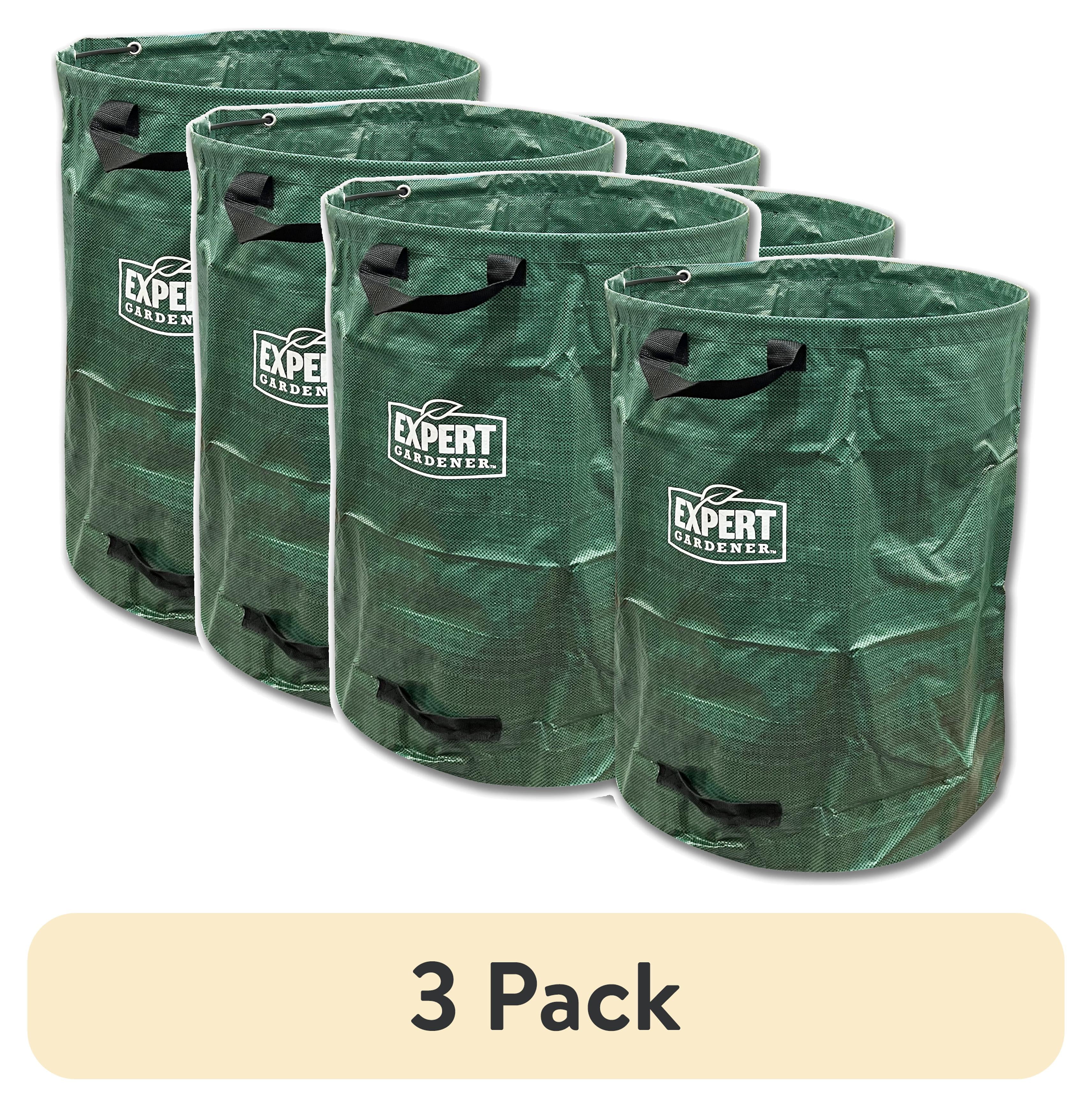 3 pack) Expert Gardener 53 Gallon Leaf Bags, 2 Pack, Green
