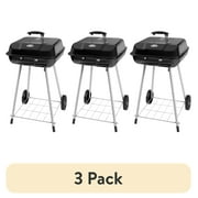3 pack Expert Grill 17.5 Inch Charcoal Grill with Wheels and Adjustable Dampers
