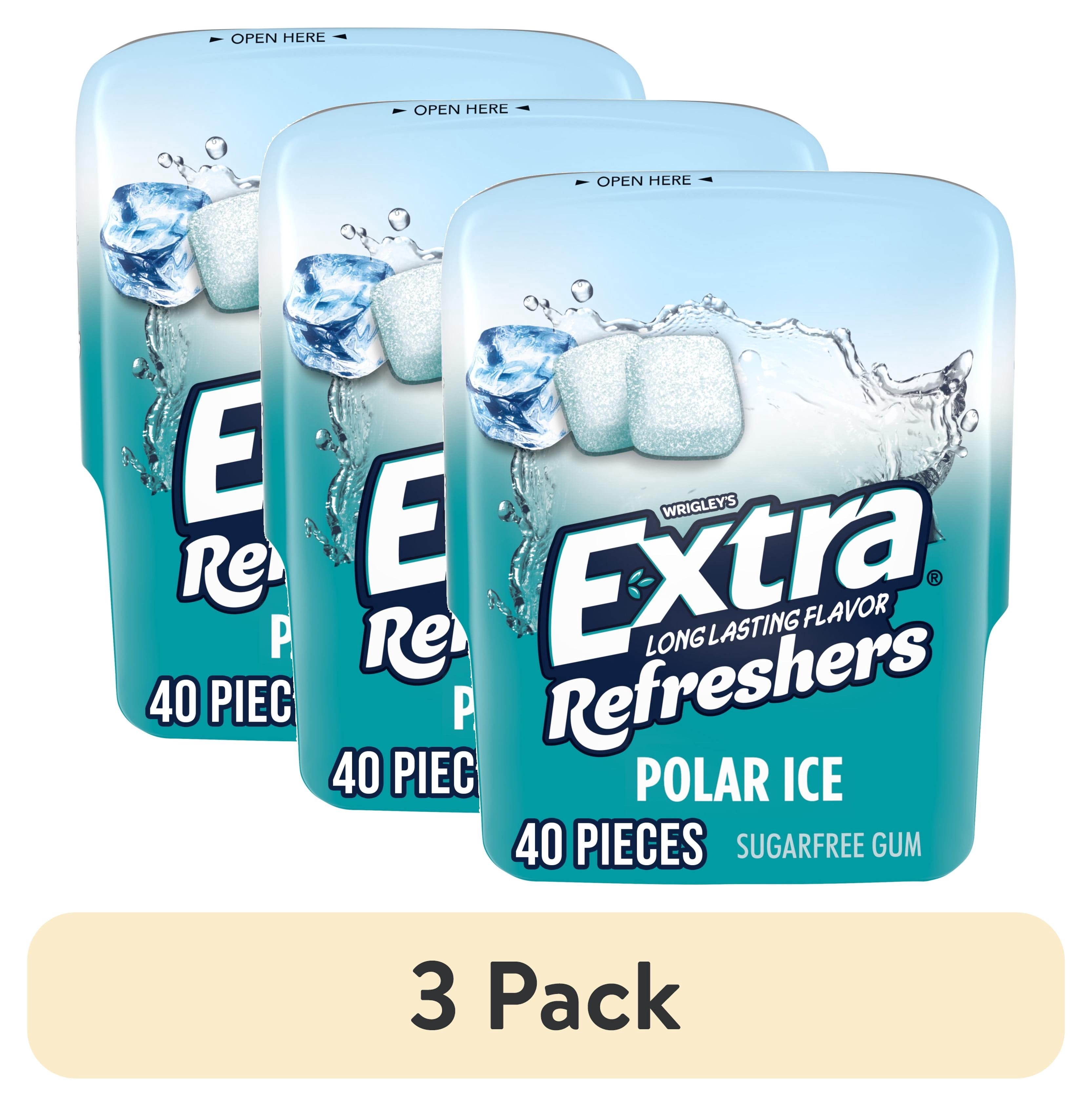 5 pack) Extra Refreshers Polar Ice Sugar Free Chewing Gum - 40
