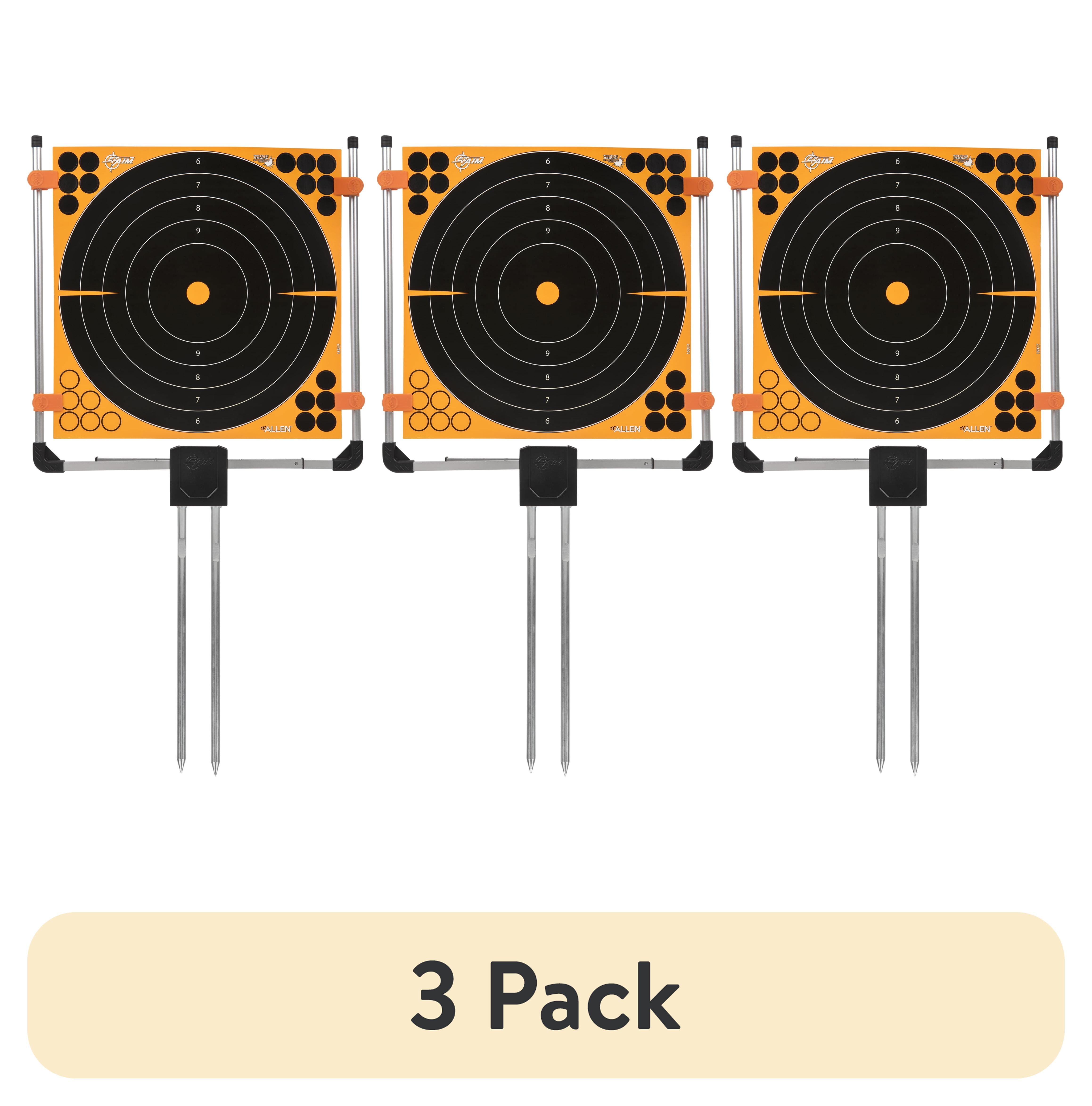 (3 pack) Ez Aim Paper Shooting Target Holder for Shooting Practice, 1.25" x 27.5" x 12", Polypropelene, 12 in