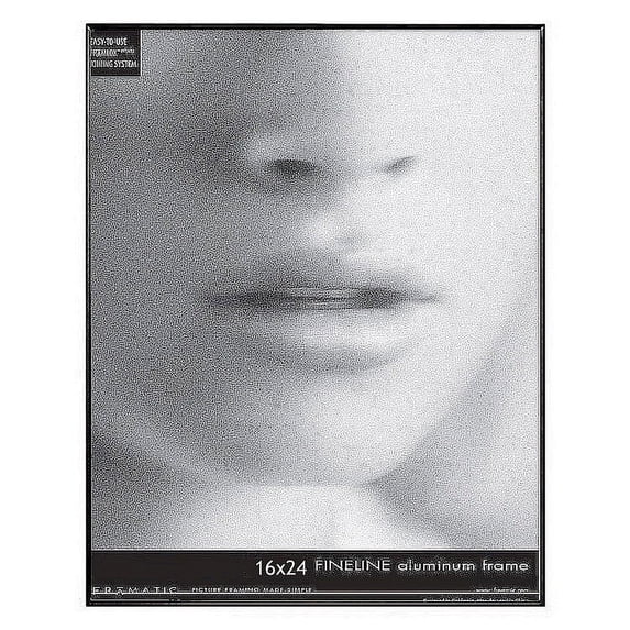 (3 pack) FINELINE Black Aluminum 16x24 by Framatic sold in 3s - 16x24