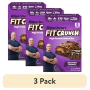 (3 pack) FITCRUNCH Chocolate Brownie Protein Bar, 16Gg, 5ct