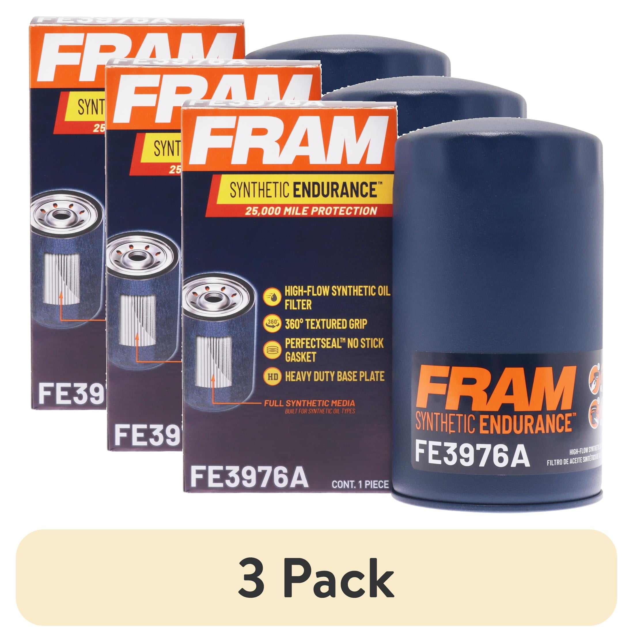 6 pack) FRAM Synthetic Endurance FE3976A, 25K Miles, Oil Filter