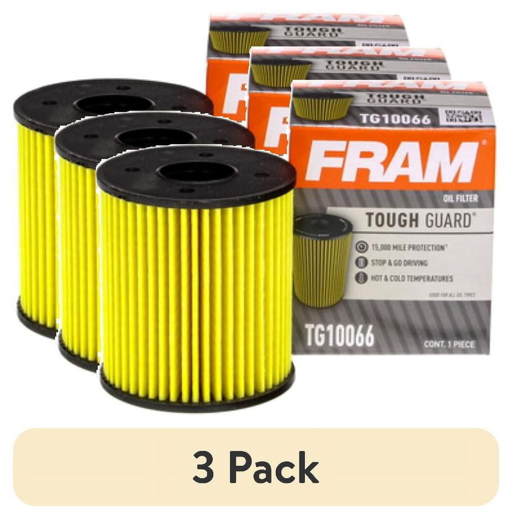 (3 pack) FRAM Tough Guard 15,000 Mile Replacement Oil Filter, TG10066, for Mini Cooper