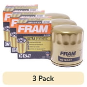 3 pack FRAM Ultra Synthetic Oil Filter, XG12447, 20K mile Replacement Filter