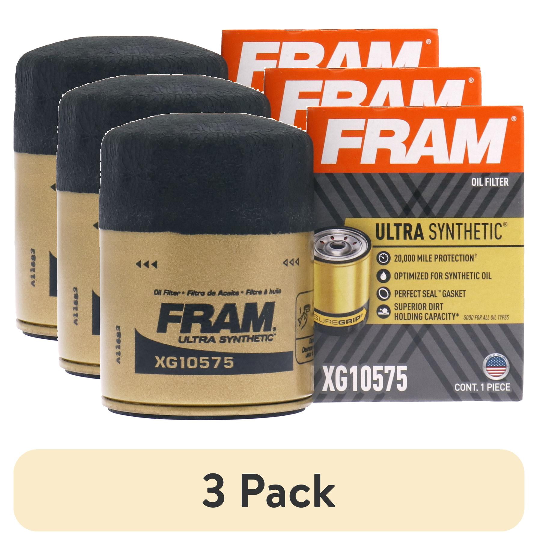FRAM Ultra Synthetic XG10575 Motor Oil Filter, 20K Mile, Fits GM