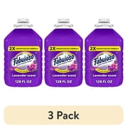 3 pack Fabuloso 2X Multi-Purpose Cleaner, No Rinse Floor Cleaner, Lavender Scent, 128 fl oz