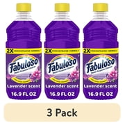 3 pack Fabuloso 2X Multi-Purpose Cleaner, No Rinse Floor Cleaner, Lavender Scent, 16.9 fl oz