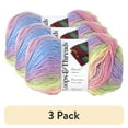 thumbnail image 1 of (3 pack) Facets Yarn by Loops & Threads - Yarn for Knitting - Crochet - Weaving - and Arts & Crafts - Multi - Acrylic - 3.5 oz, 1 of 3