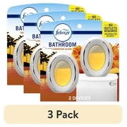 3 pack Febreze Hawaiian Aloha Bathroom Air Freshener Odor-Fighting 2 Count