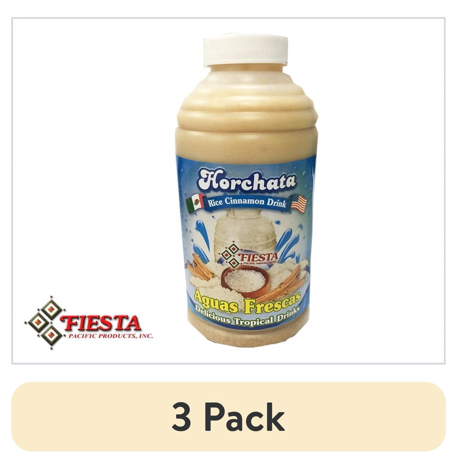 (3 pack) Fiesta Horchata Aguas Frescas Concentrate, 16 fl oz