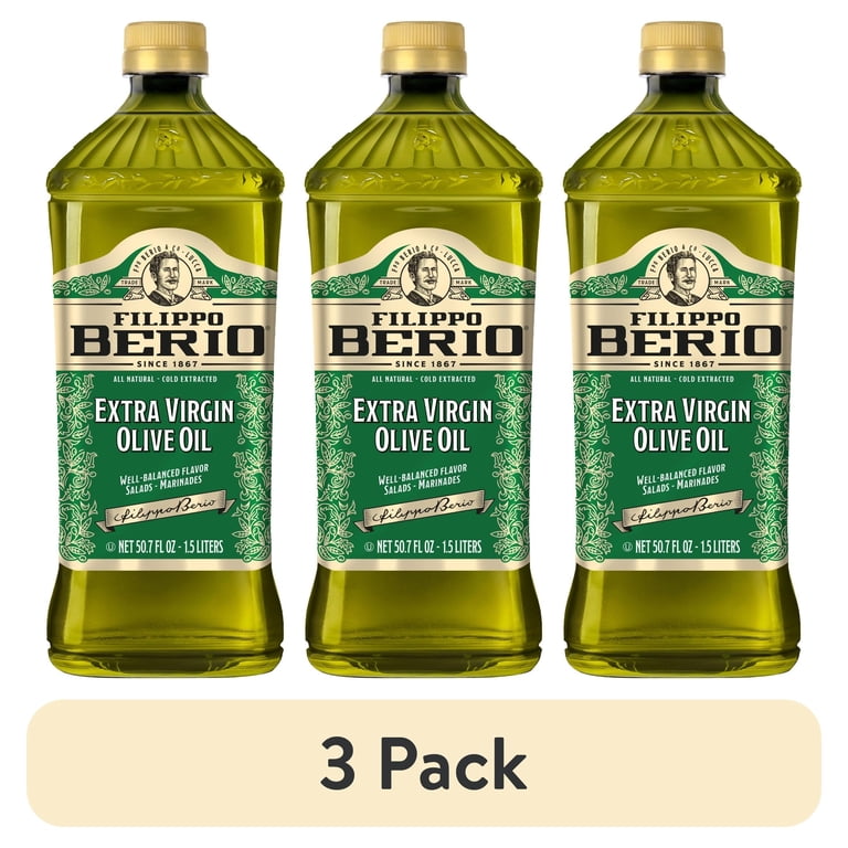 (3 pack) Filippo Berio Extra Virgin Olive Oil 50.7 fl oz
