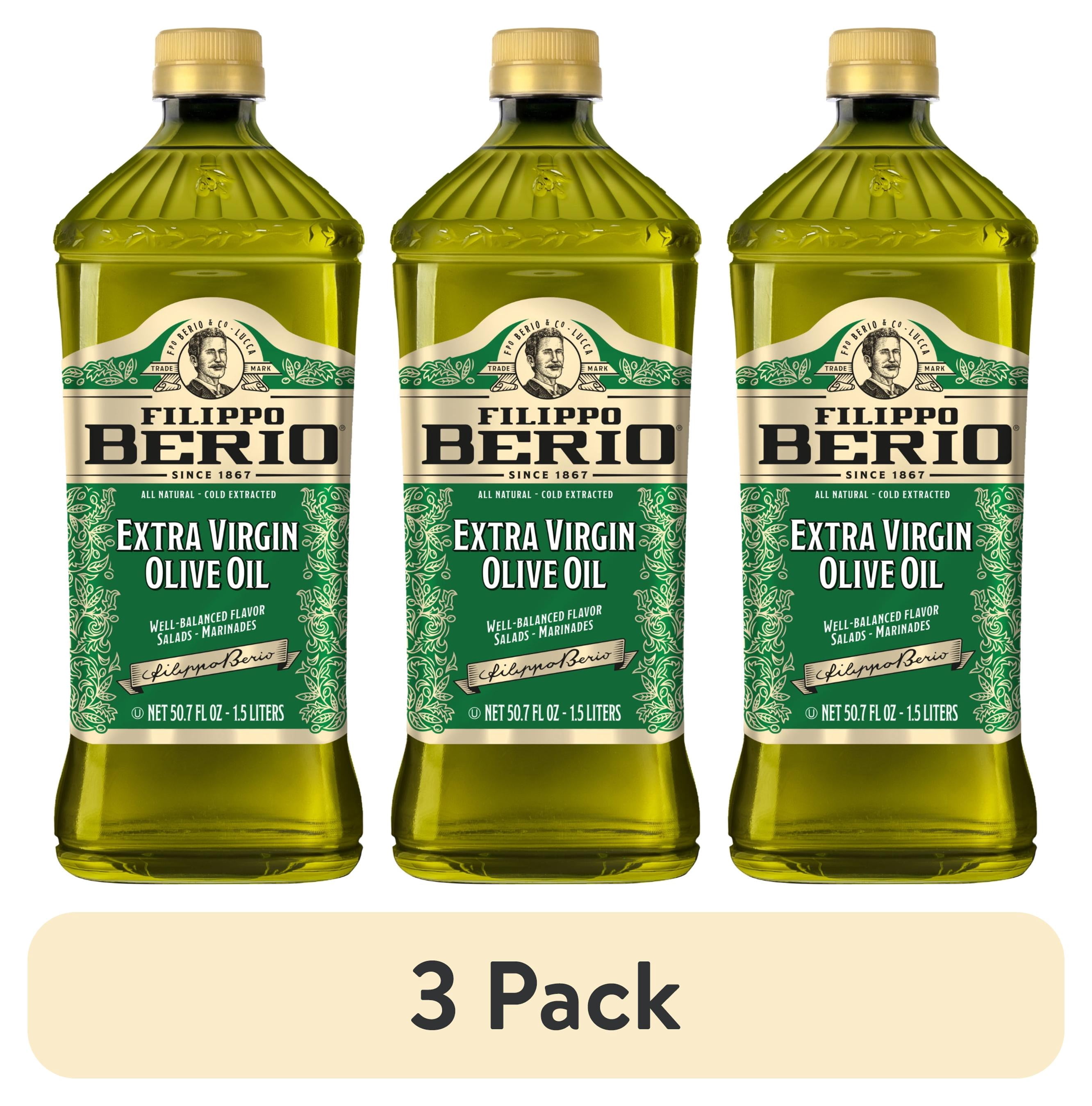 (3 pack) Filippo Berio Extra Virgin Olive Oil 50.7 fl oz