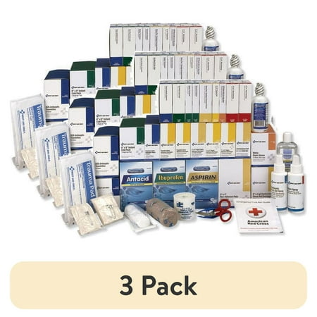 (3 pack) 4 Shelf Ansi Class B+ Refill With Medications, 1,428 Pieces