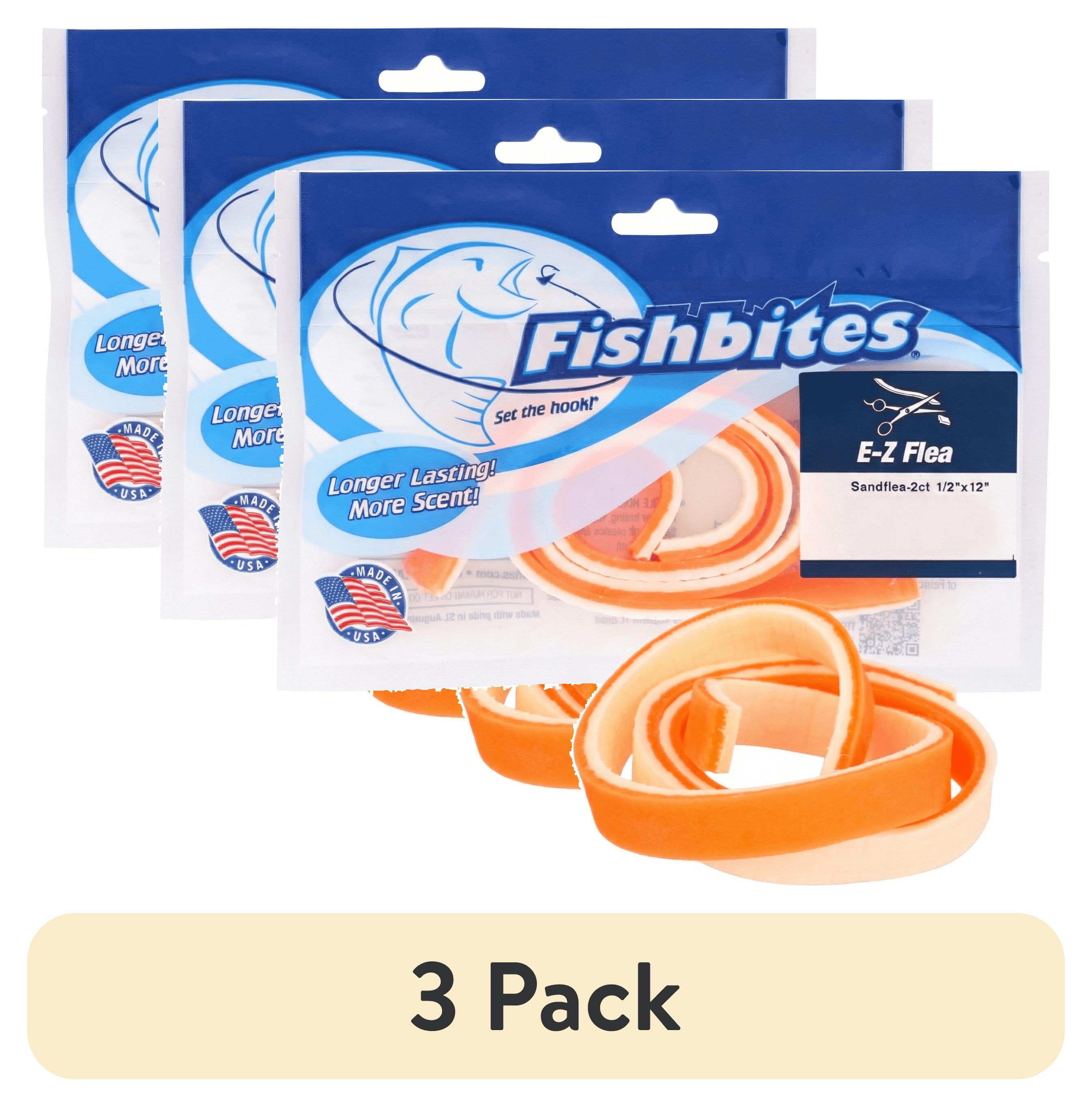 (3 pack) Fishbites E-Z Flea Alternative Strip Bait – Sandflea, 2 Count