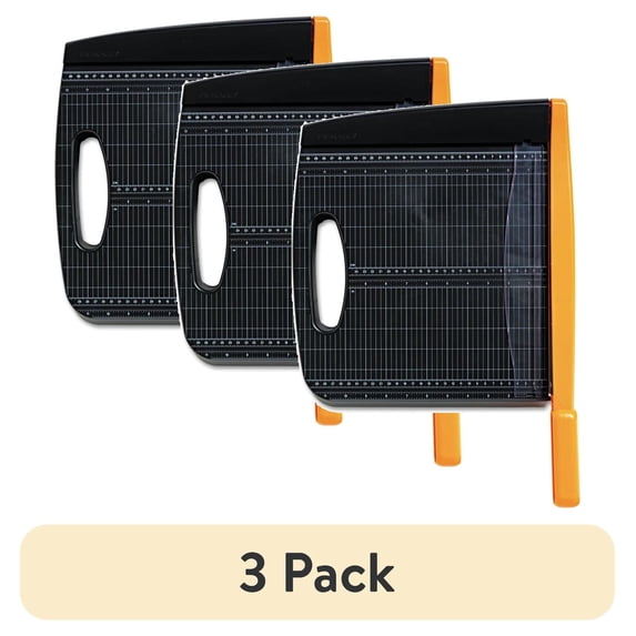 (3 pack) Fiskars Bypass Paper Cutter, Black
