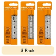 (3 pack) Fiskars Acrylic Sewing and Quilting Ruler with Gridlines, 1" by 6", Clear, 1 Count