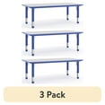 thumbnail image 1 of (3 pack) Flash Furniture Wren Rectangular Adjustable Classroom Activity Table for Kids, Gray/Blue, 1 of 13