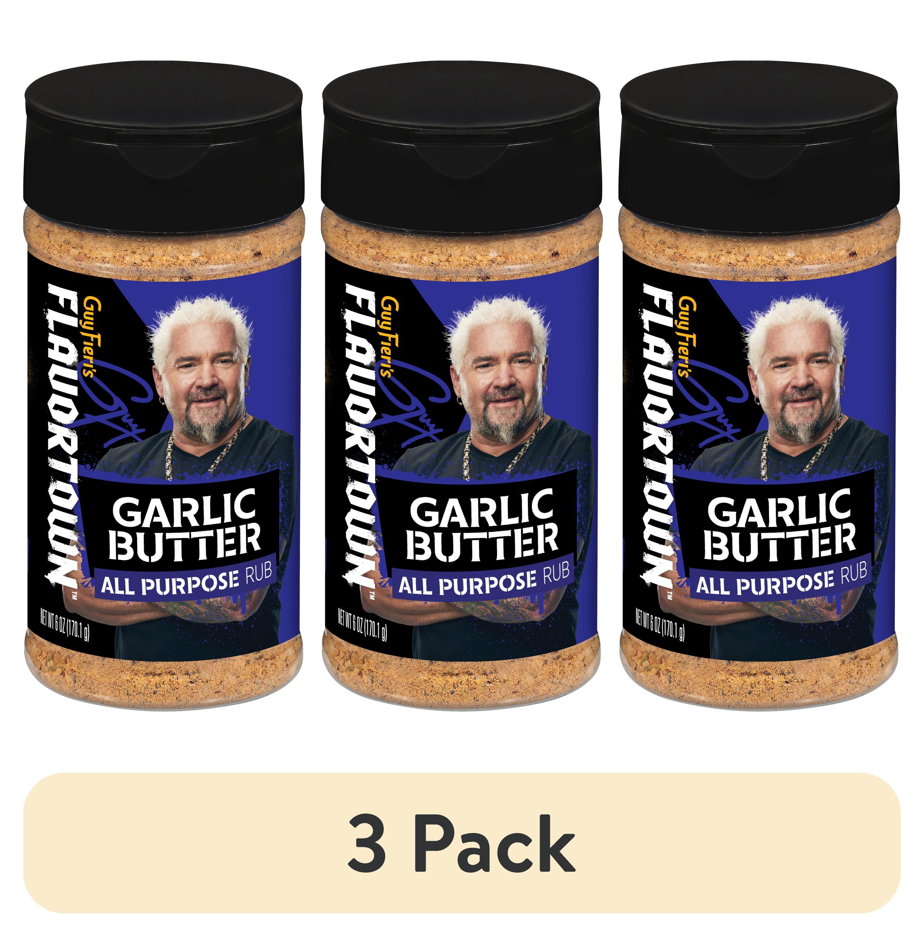 (3 pack) Flavortown All Purpose Garlic Butter Rub 6 oz