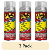 3 pack Flex Seal Liquid Rubber Marine Aerosol Sealant Coating, Clear, 5 oz