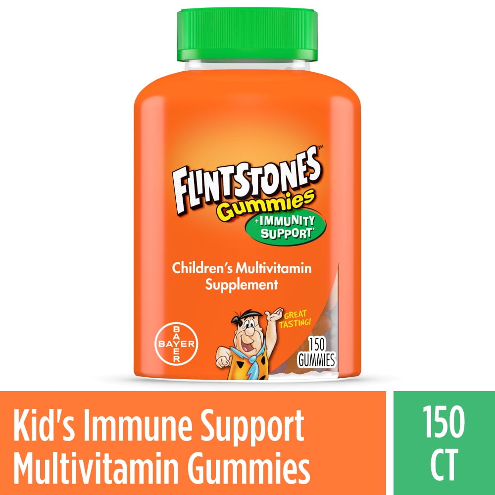 (3 pack) Flintstones Gummies Plus Immunity Support, Vitamin C & Zinc, 150 Count