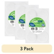 FloraCraft CraftFōM 6 piece Crafting Foam Ball 2.3" White