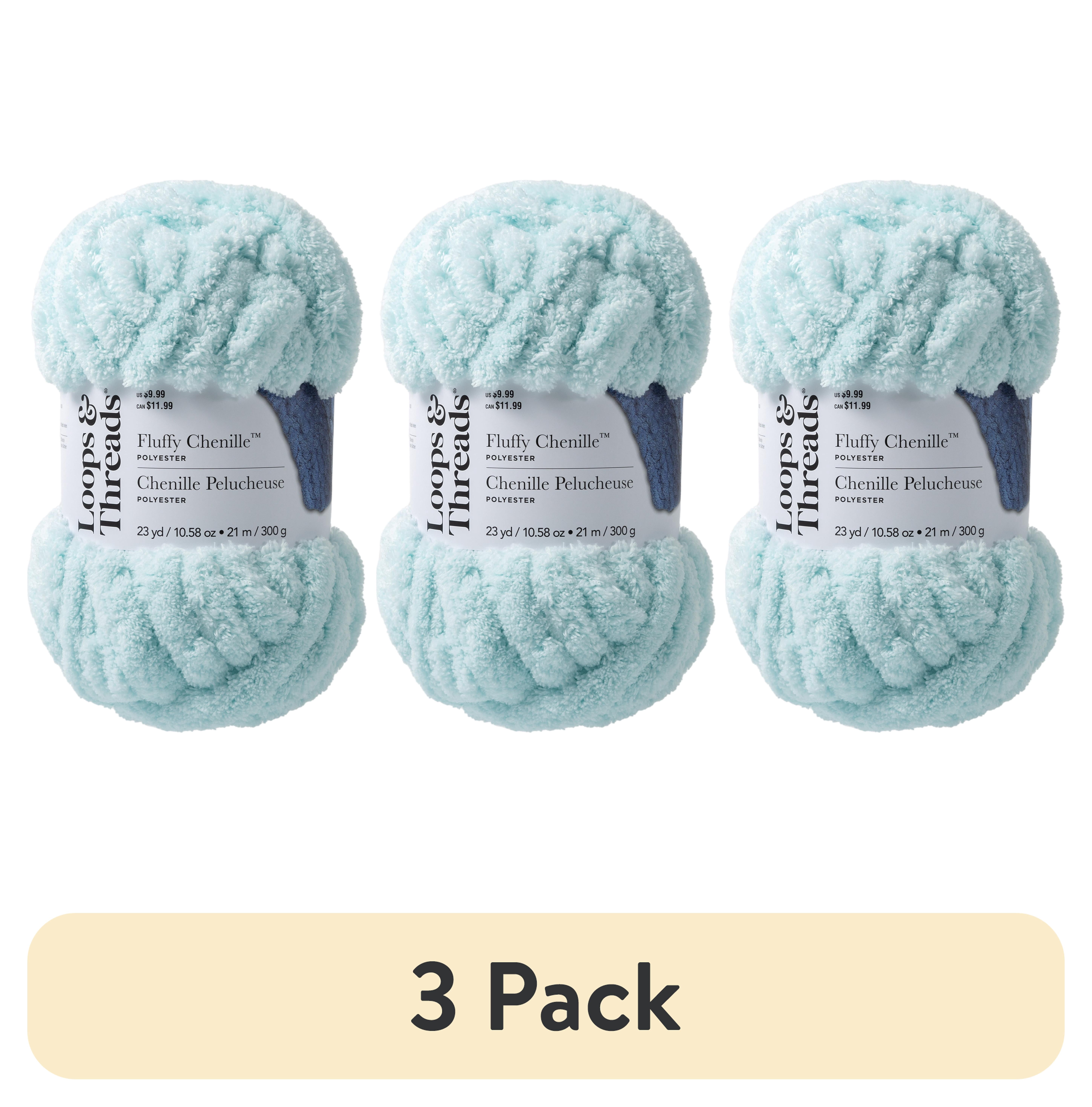 Posh Purl Yarn - Bulky 100% Polyester Chenille Yarn, Super Soft & Plush For Blankets, Scarves (7oz/233yd, Truffle)