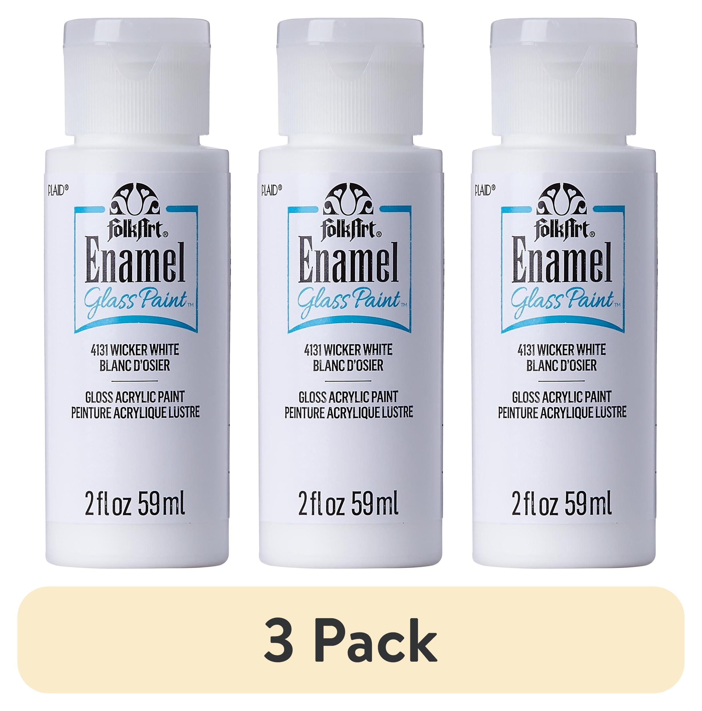 FolkArt Metallic Acrylic Craft Paint, Metallic Finish, Pearl White, 2 Fl Oz