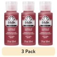 thumbnail image 1 of (3 pack) FolkArt 414E Acrylic Craft Paint, Matte Finish, Cardinal Red, 2 fl oz, 1 of 13