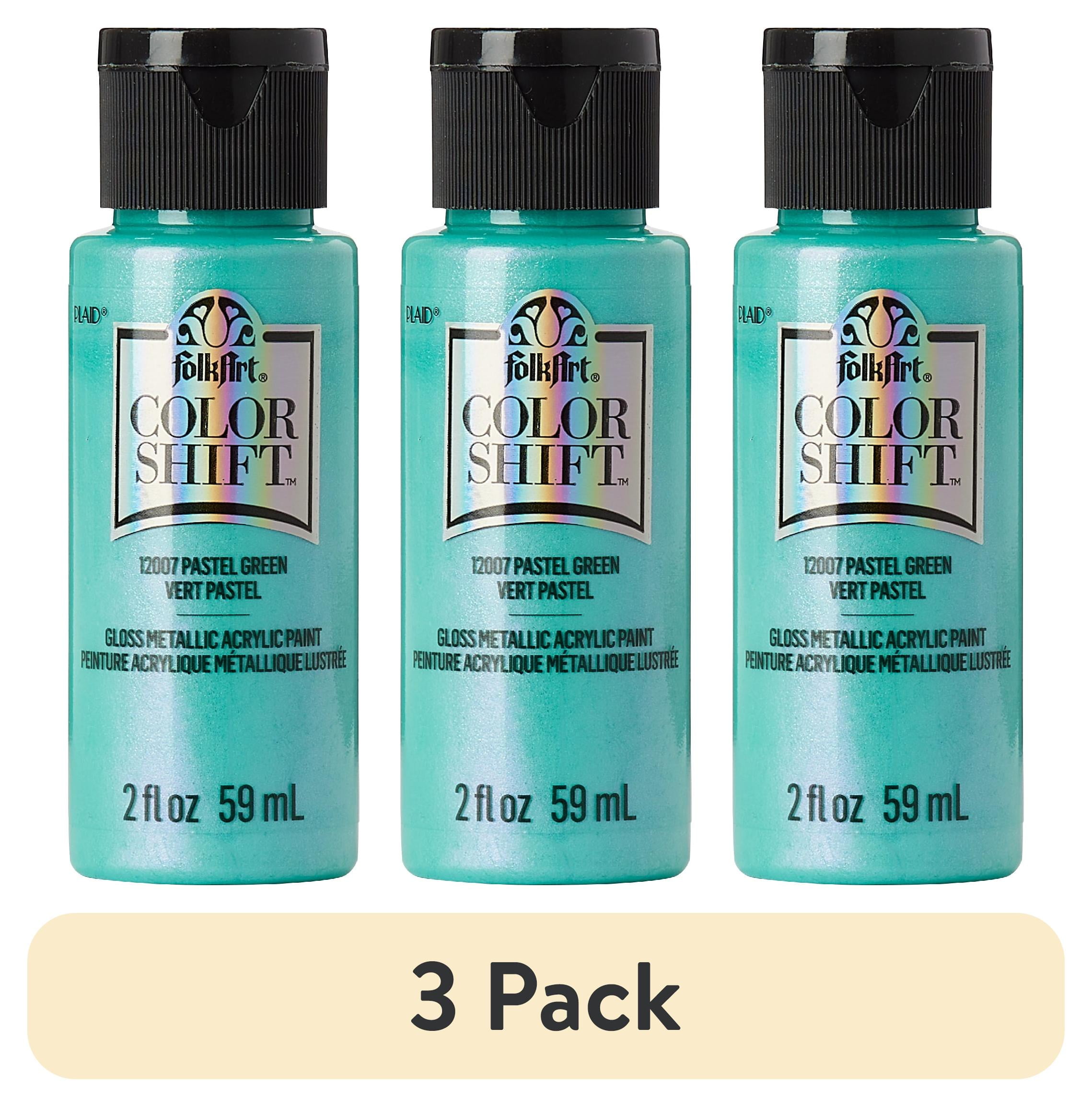 3 pack) FolkArt Color Shift Acrylic Craft Paint, Gloss Finish