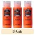 thumbnail image 1 of (3 pack) FolkArt Neon Blacklight Acrylic Craft Paint, Matte Finish, Orange, 2 fl oz, 1 of 10